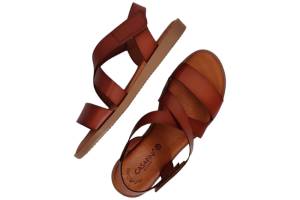 CASARINI 25360 cognac sandaal - www.claessensschoenen.nl