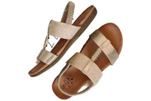 BRIDGE FOOT 25157630 goud sandaal - www.claessensschoenen.nl
