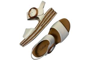 GABOR 64.550.20 licht beige sandaal - www.claessensschoenen.nl