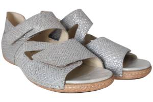 WALDLAUFER 342025-100-211 zilver sandaal - www.claessensschoenen.nl