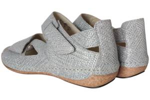 WALDLAUFER 342025-100-211 zilver sandaal - www.claessensschoenen.nl