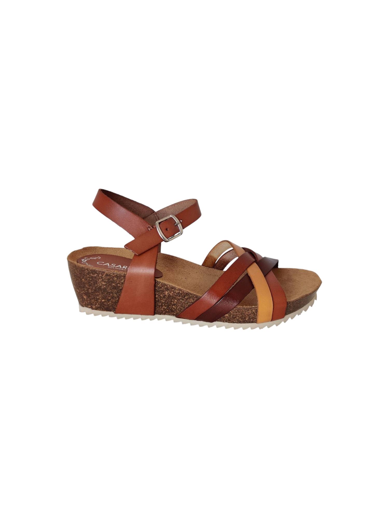 CASARINI 25001 bruin sandaal - www.claessensschoenen.nl