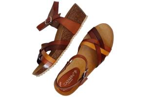 CASARINI 25001 bruin sandaal - www.claessensschoenen.nl