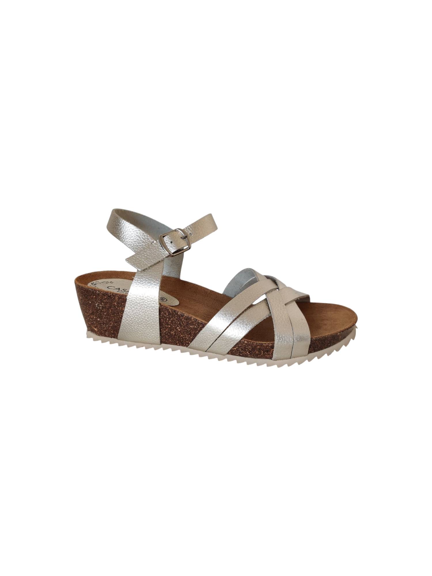 CASARINI 25001 goud sandaal - www.claessensschoenen.nl