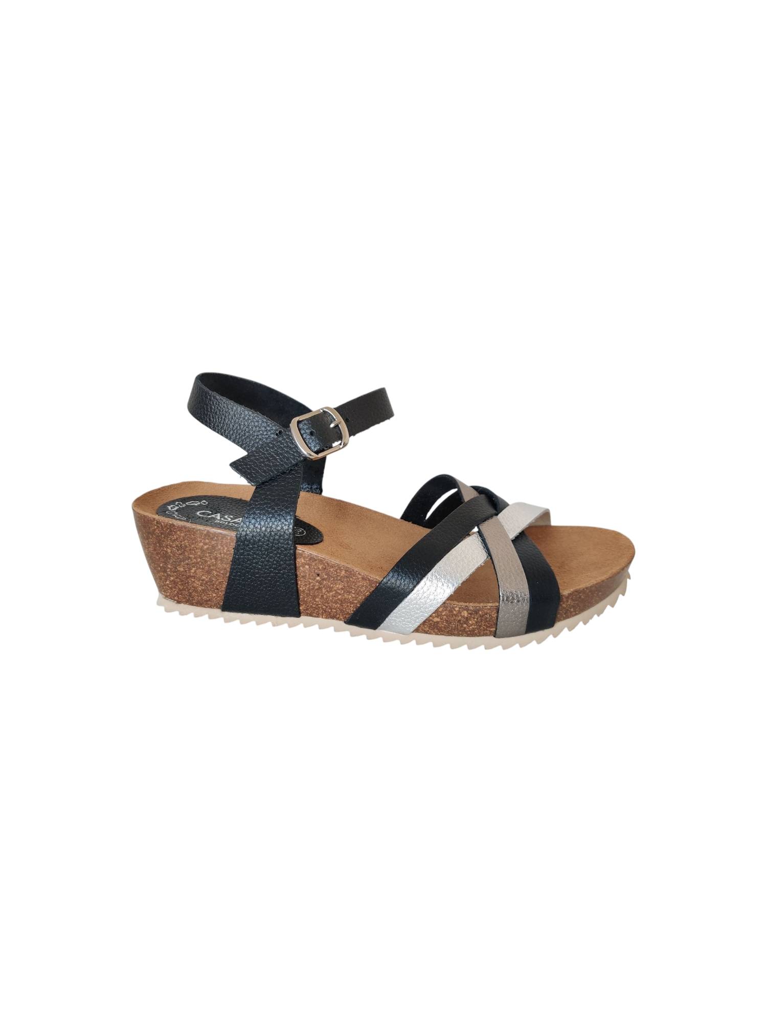 CASARINI 25001 zwart sandaal - www.claessensschoenen.nl