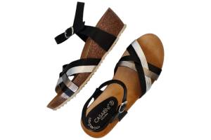 CASARINI 25001 zwart sandaal - www.claessensschoenen.nl