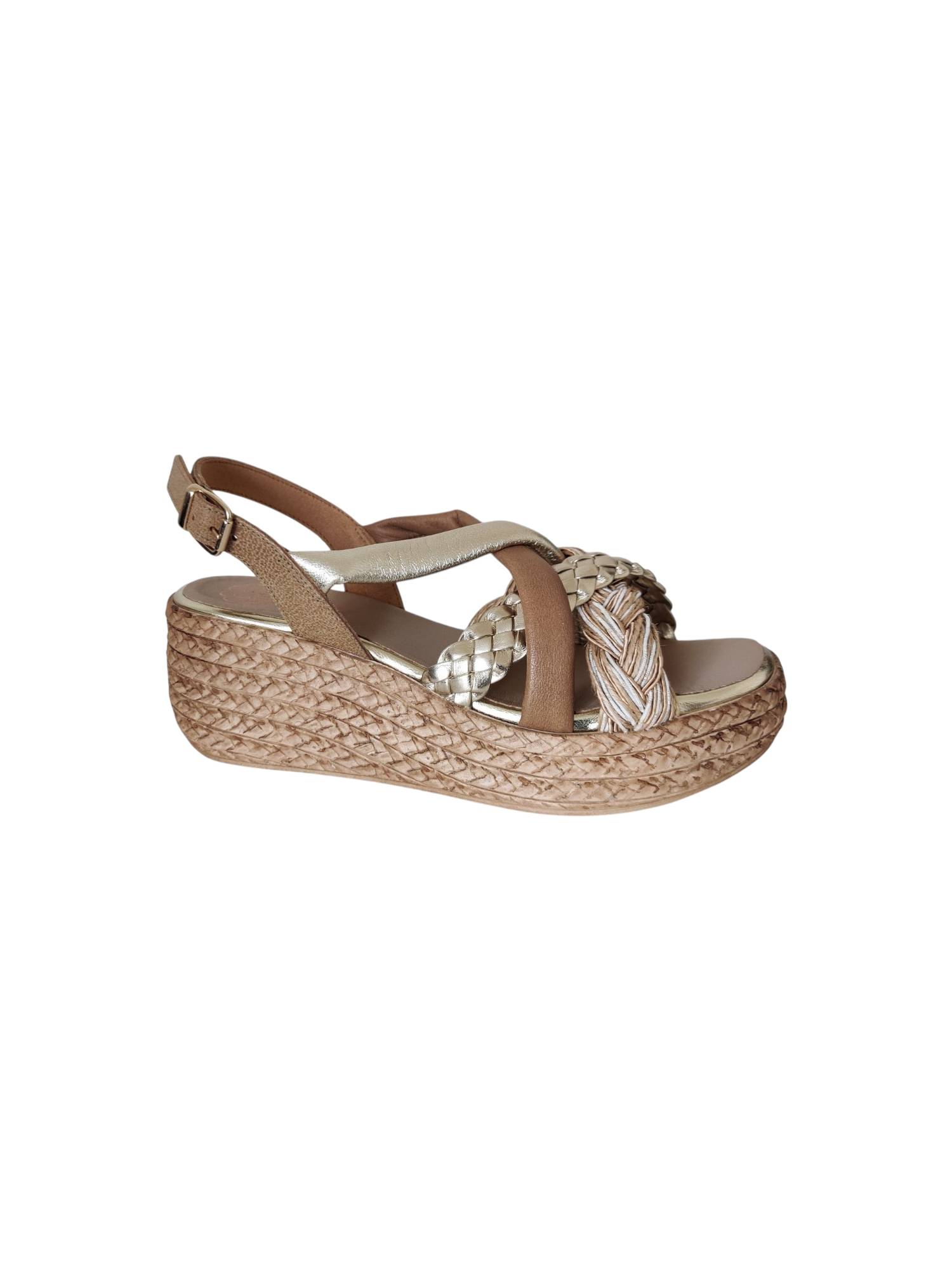 PORRONET 7052-109-110W taupe sandaal - www.claessensschoenen.nl