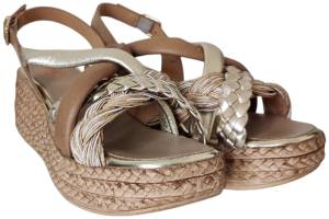 PORRONET 7052-109-110W taupe sandaal - www.claessensschoenen.nl
