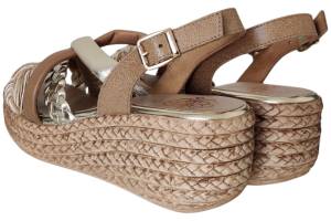 PORRONET 7052-109-110W taupe sandaal - www.claessensschoenen.nl
