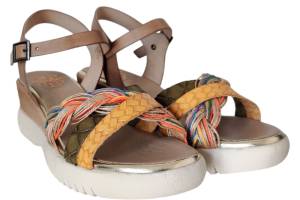 PORRONET 7043-008-110W taupe sandaal - www.claessensschoenen.nl