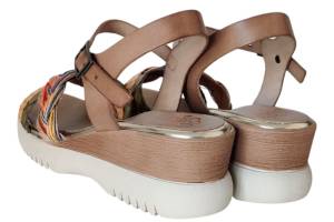 PORRONET 7043-008-110W taupe sandaal - www.claessensschoenen.nl