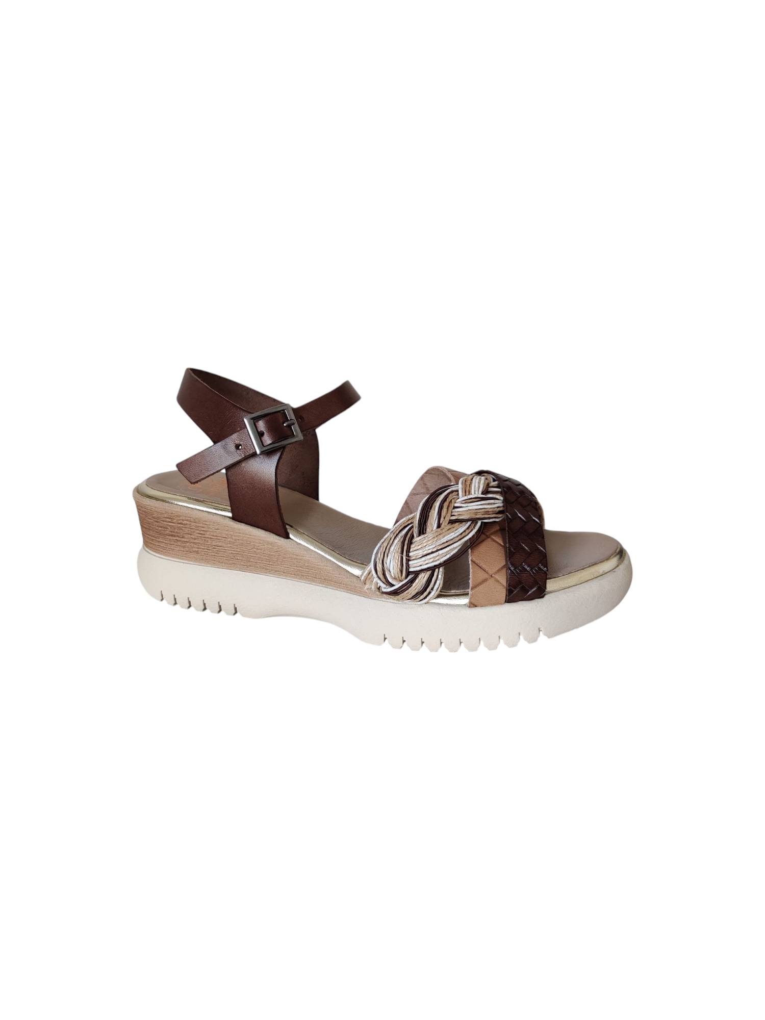PORRONET 7043-008-110W bruin sandaal - www.claessensschoenen.nl