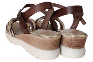 PORRONET 7043-008-110W bruin sandaal - www.claessensschoenen.nl
