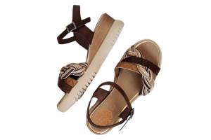 PORRONET 7043-008-110W bruin sandaal - www.claessensschoenen.nl