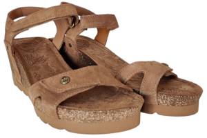 PANAMA JACK JULIA B74 VELOUR bruin sandaal - www.claessensschoenen.nl