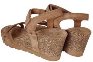 PANAMA JACK JULIA B74 VELOUR bruin sandaal - www.claessensschoenen.nl