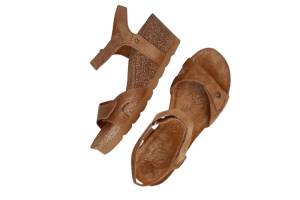 PANAMA JACK JULIA B74 VELOUR bruin sandaal - www.claessensschoenen.nl