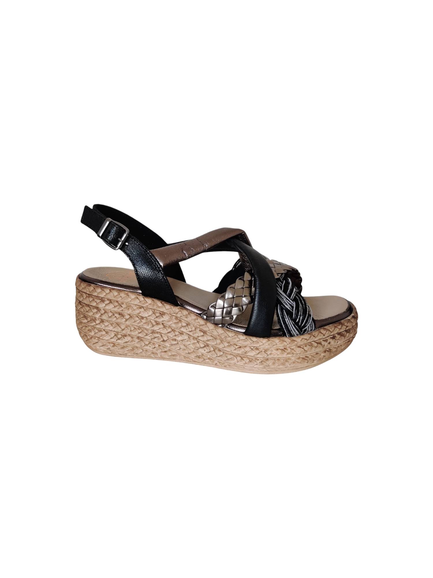 PORRONET 7052-109-110W zwart sandaal - www.claessensschoenen.nl