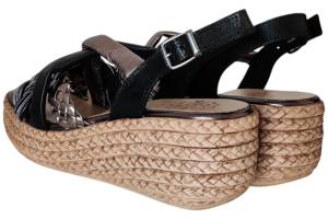 PORRONET 7052-109-110W zwart sandaal - www.claessensschoenen.nl