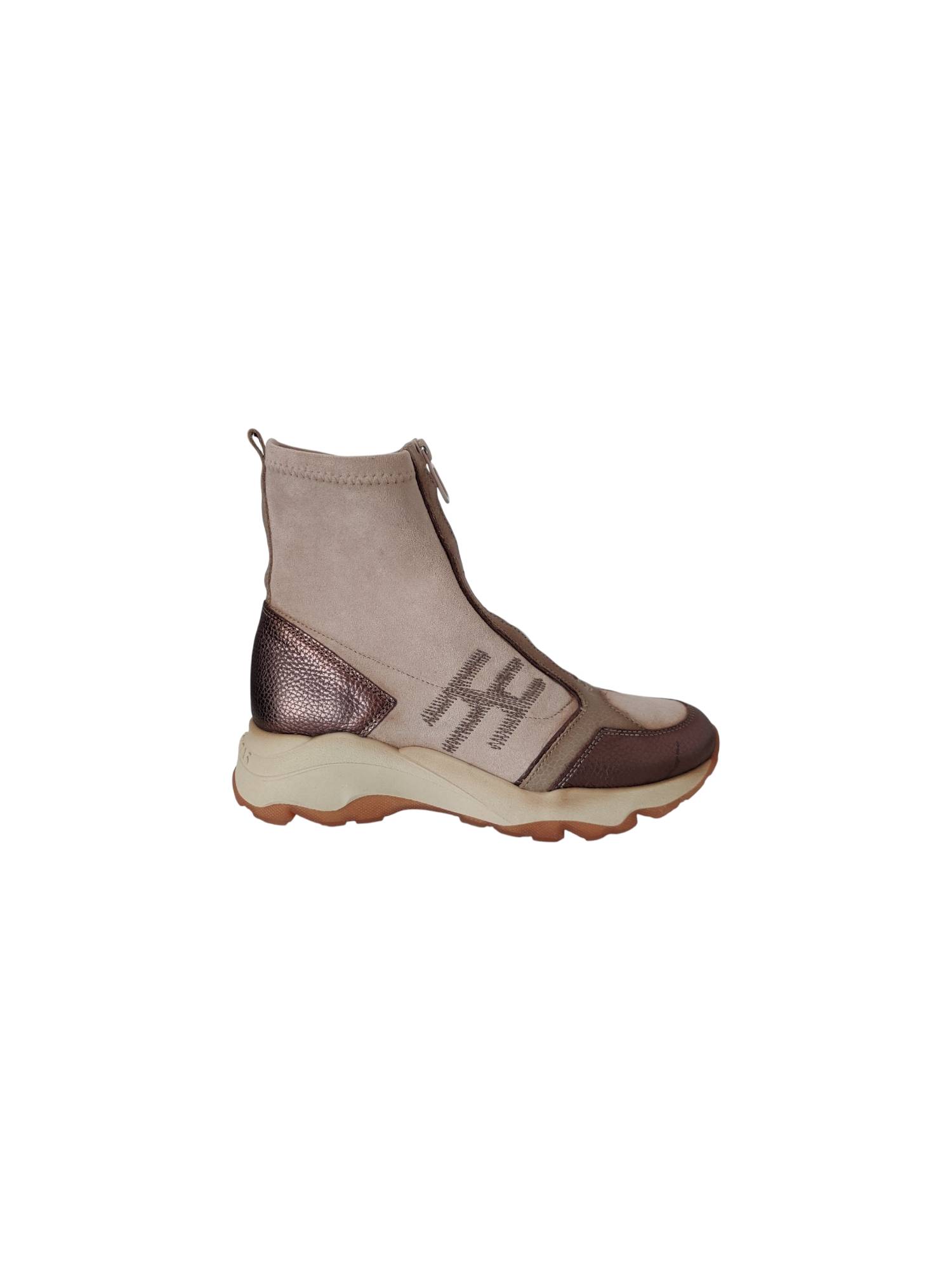 HISPANITAS HI254364 taupe korte laars - www.claessensschoenen.nl