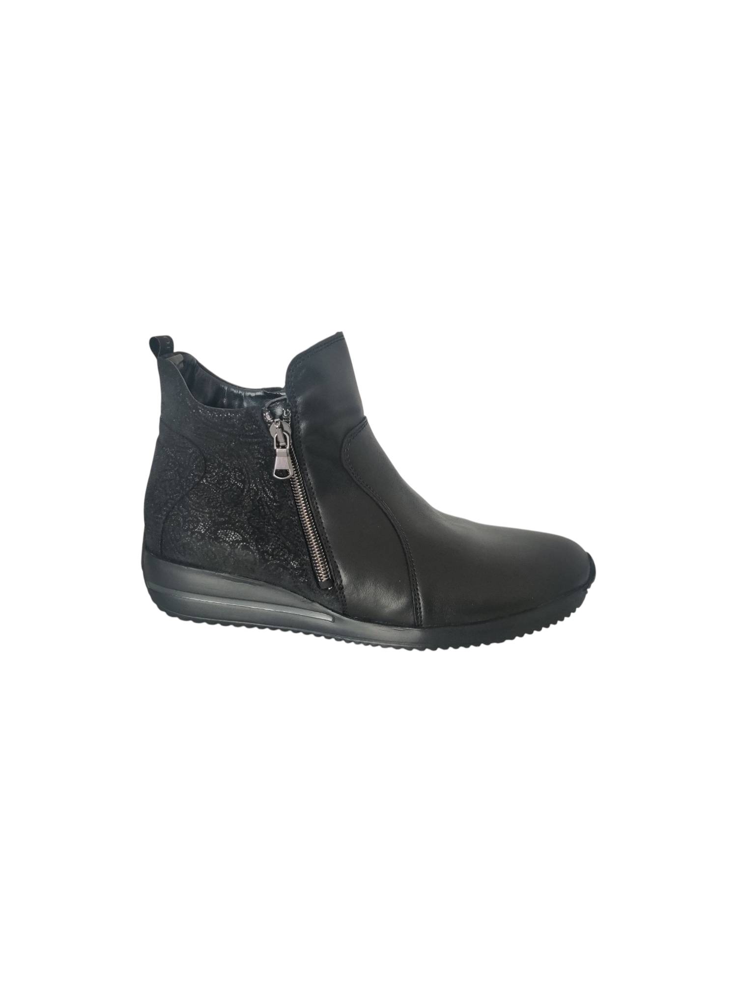 WALDLAUFER 980808 zwart korte laars - www.claessensschoenen.nl