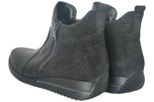 WALDLAUFER 980808 zwart korte laars - www.claessensschoenen.nl