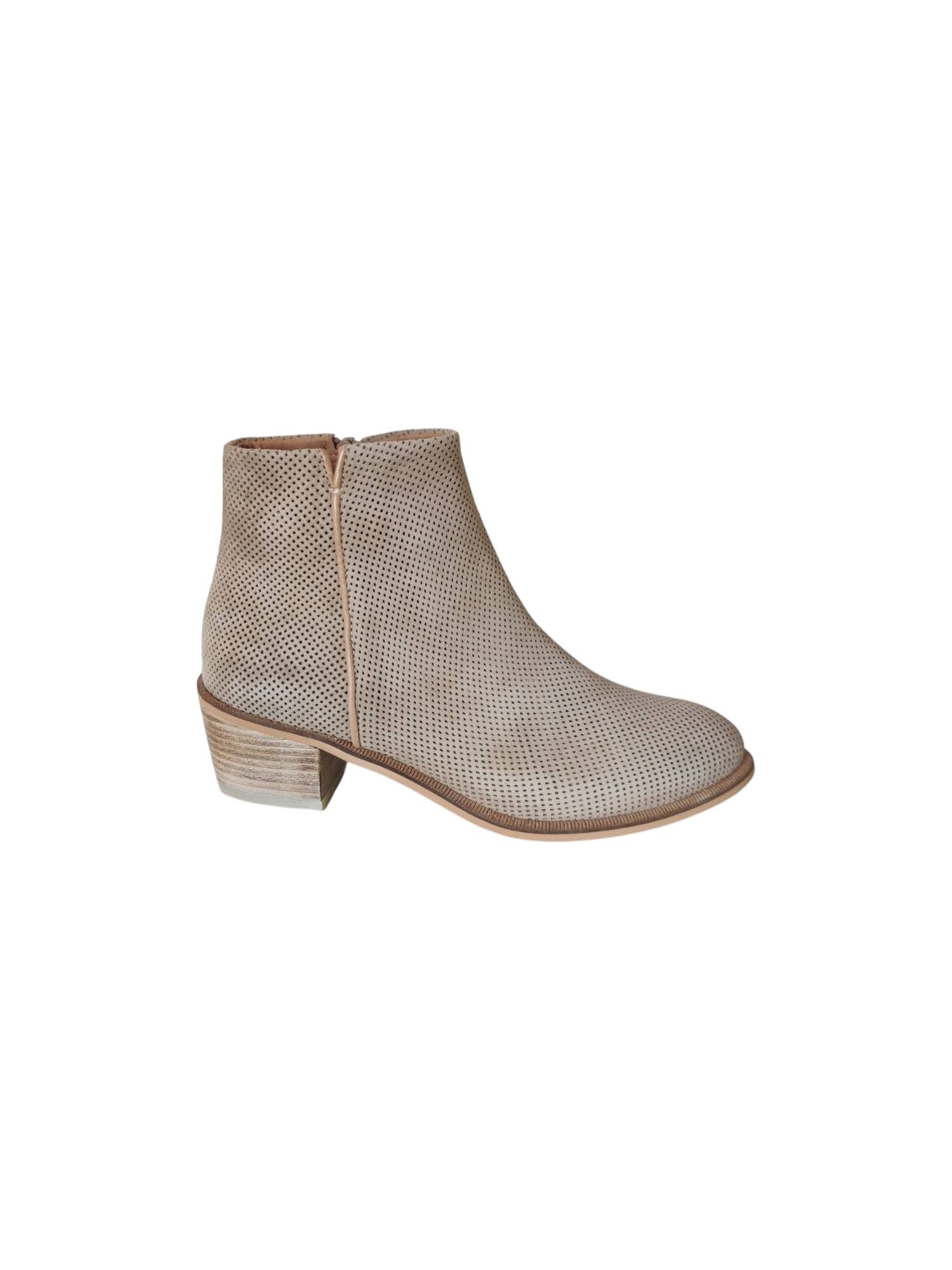 ALPE TEAM 50491135 beige korte laars - www.claessensschoenen.nl