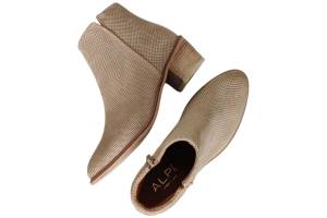 ALPE TEAM 50491135 beige korte laars - www.claessensschoenen.nl