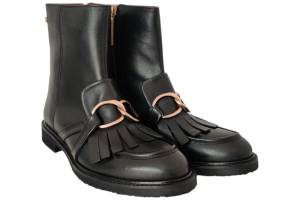 FRED DE LA BRETONIERE FR001700153W zwart korte laars - www.claessensschoenen.nl