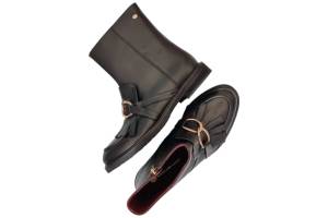FRED DE LA BRETONIERE FR001700153W zwart korte laars - www.claessensschoenen.nl