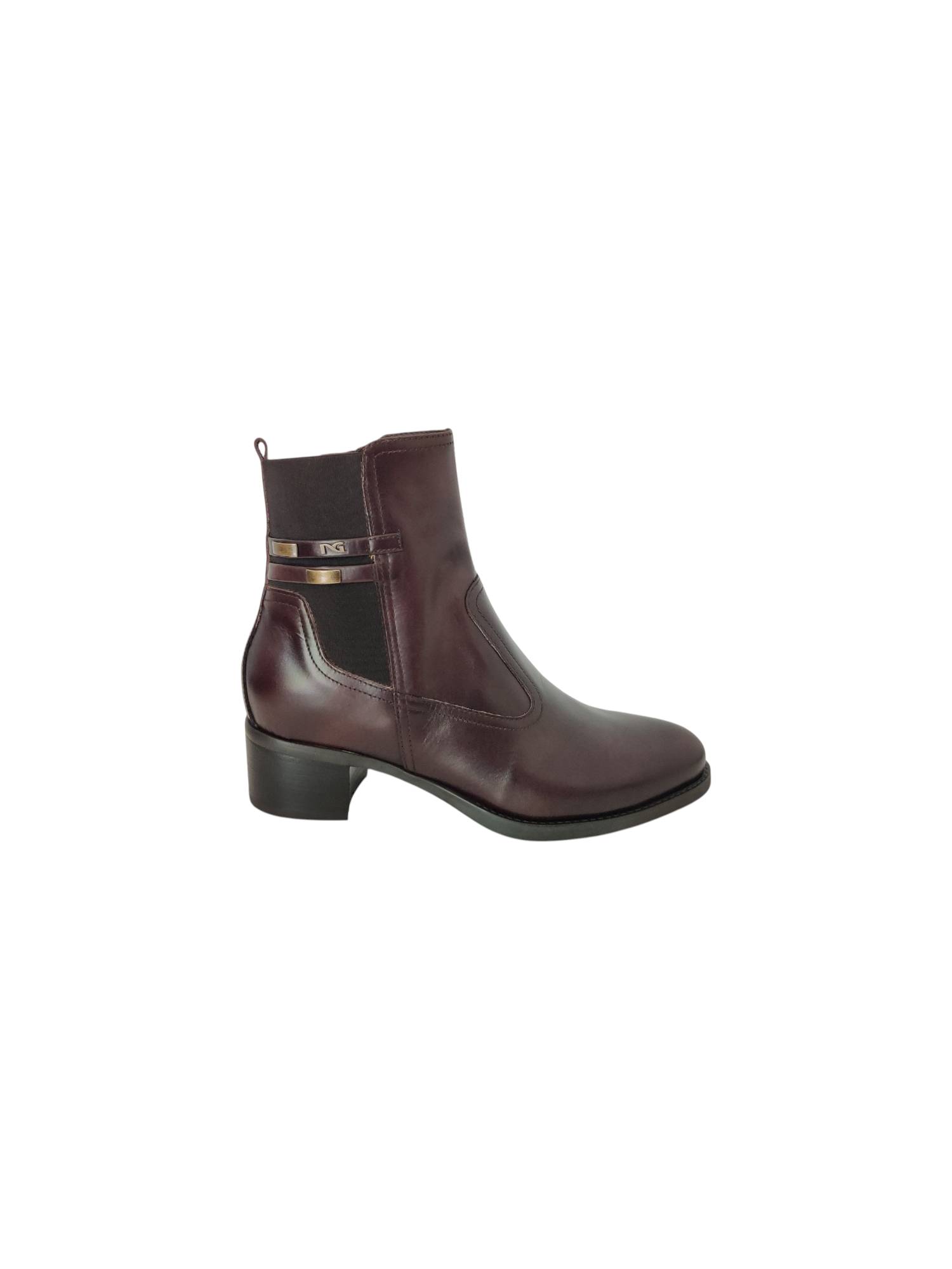 NERO GIARDINI 513840 D bruin korte laars - www.claessensschoenen.nl