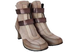 HISPANITAS HI254351 taupe korte laars - www.claessensschoenen.nl