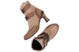 HISPANITAS HI254351 taupe korte laars - www.claessensschoenen.nl
