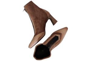 HISPANITAS h1254186 taupe korte laars - www.claessensschoenen.nl