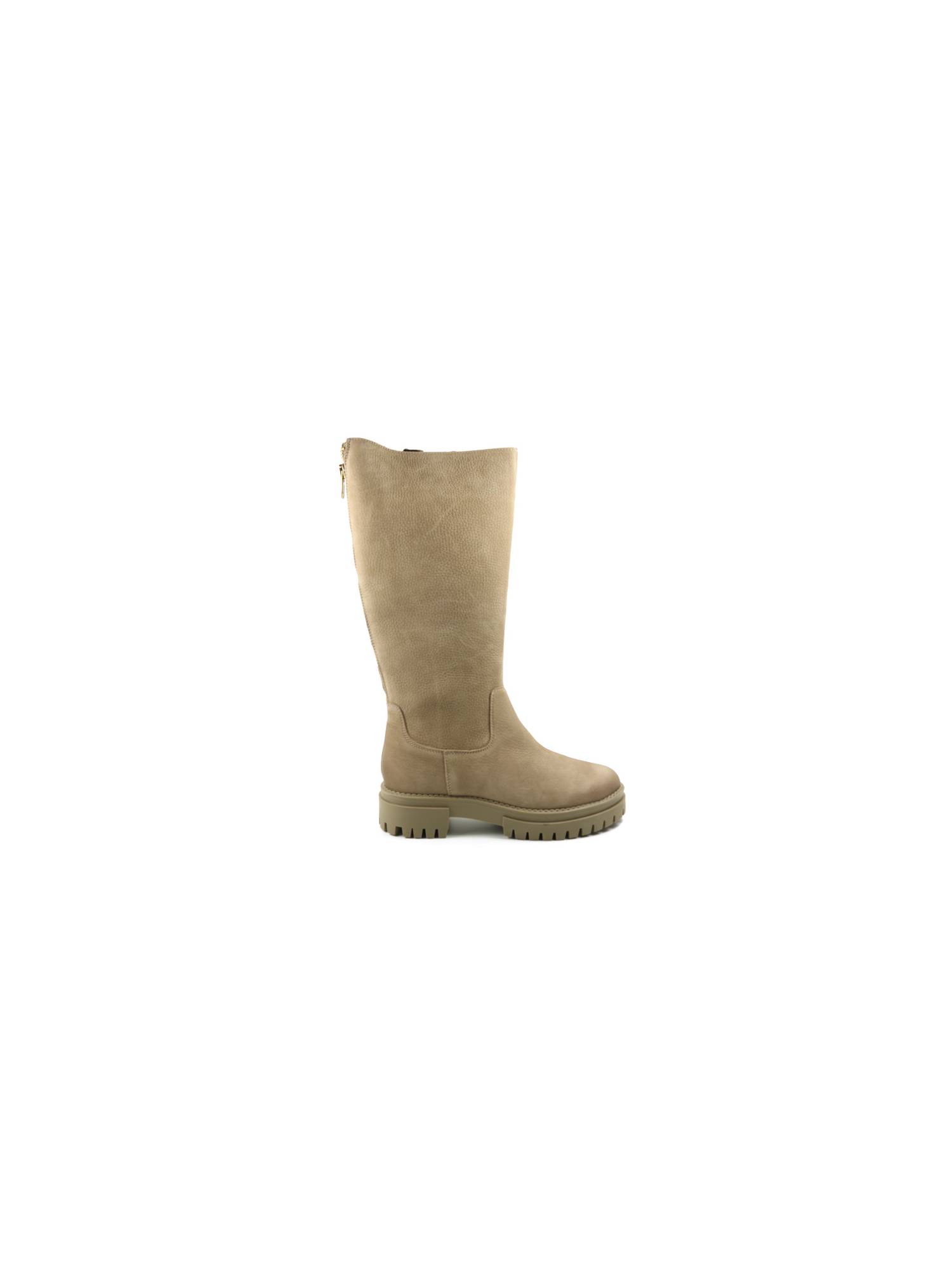 SHOECOLATE 8.21.08.719. taupe lange laars - www.claessensschoenen.nl