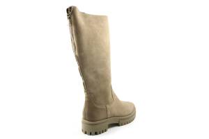 SHOECOLATE 8.21.08.719. taupe lange laars - www.claessensschoenen.nl
