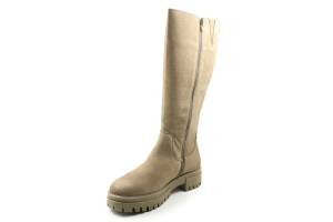 SHOECOLATE 8.21.08.719. taupe lange laars - www.claessensschoenen.nl