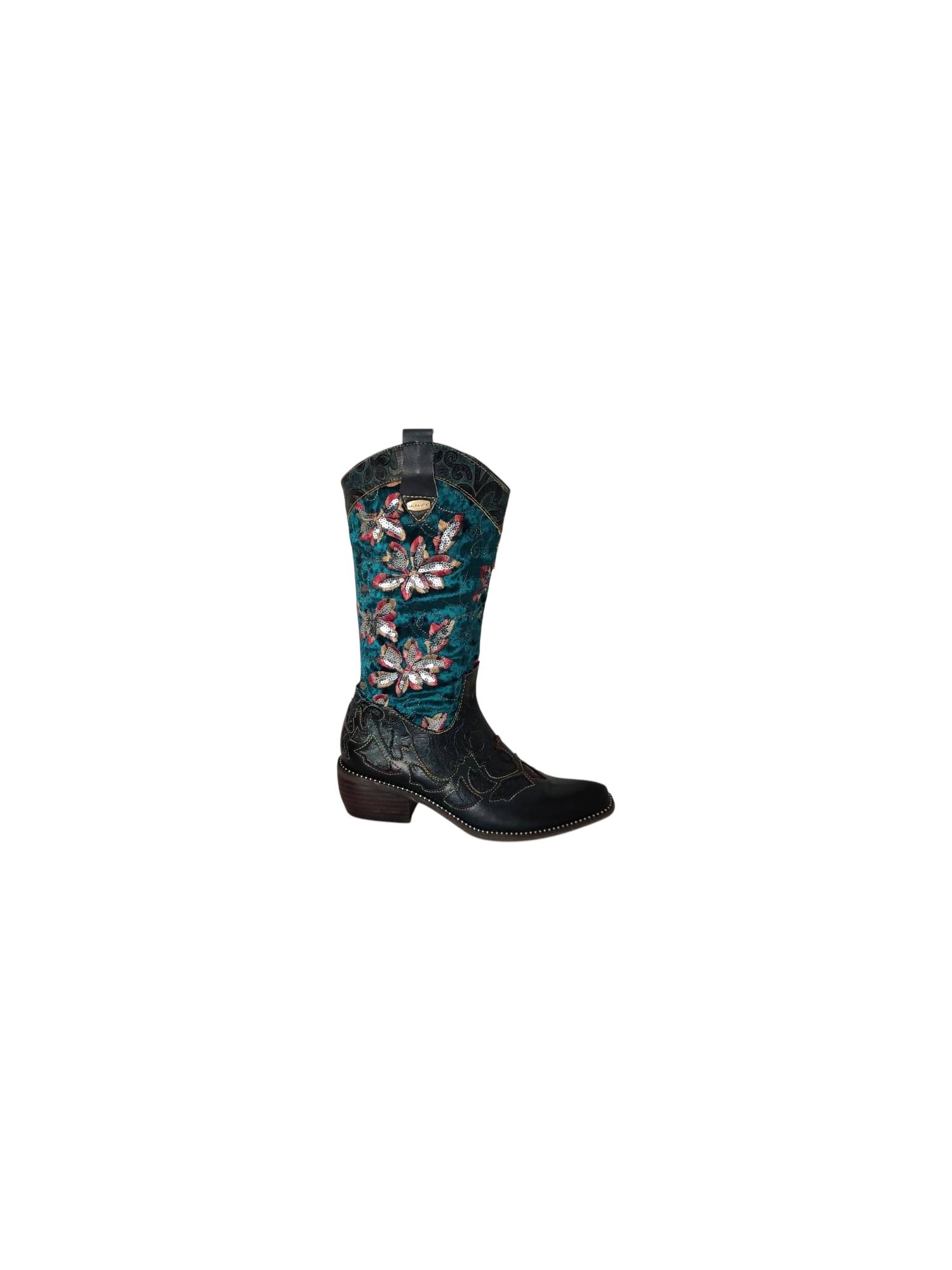 LAURA VITA ERCWINA 19 blauw enkellaars - www.claessensschoenen.nl