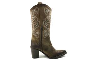 EMANUELA CAS 5033 taupe lange laars - www.claessensschoenen.nl