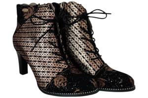 LAURA VITA ALCBANEO 12 goud enkelboot - www.claessensschoenen.nl