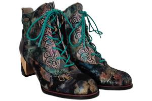 LAURA VITA EMMYO 04 groen enkelboot - www.claessensschoenen.nl