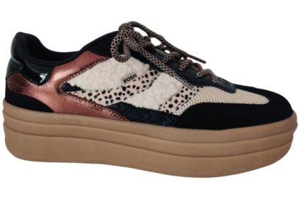 Sneaker de Bodie Zwart Beige