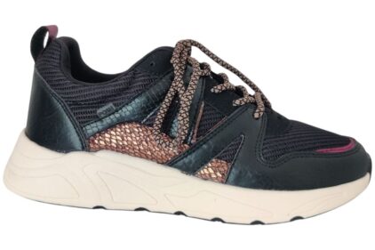 Sneaker de Carocel Zwart Bordeaux