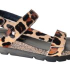 Sandaal Selma Leop  Zwart