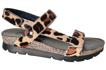 Sandaal Selma Leop  Zwart