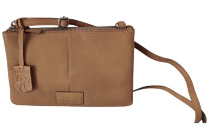 Tas double pocket zip Beige